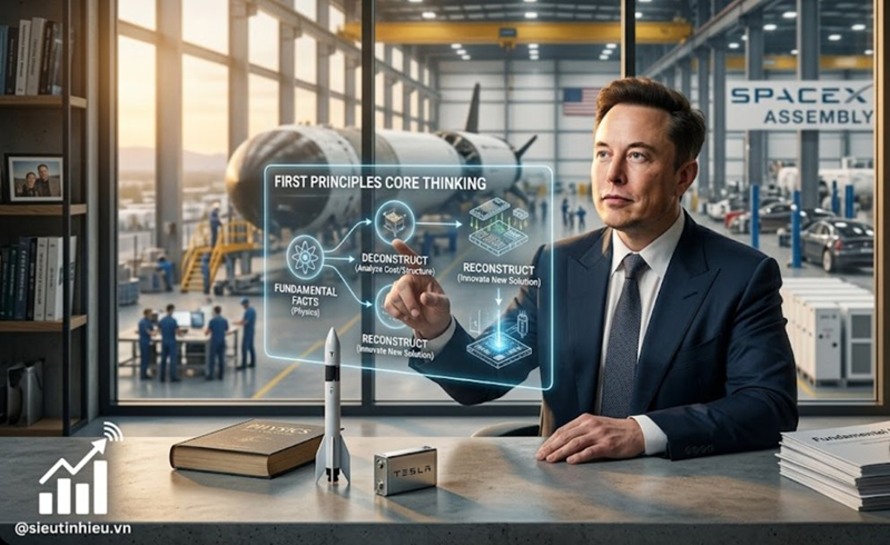 ELON MUSK VÀ TƯ DUY NGUYÊN TẮC CƠ BẢN: PHÁ VỠ SỰ MÙ QUÁNG TRONG ĐẦU TƯ