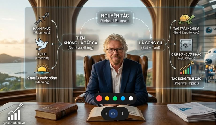 TƯ DUY RICHARD BRANSON: TIỀN KHÔNG PHẢI LÀ TẤT CẢ, NHƯNG LÀ "ĐÒN BẨY" ĐỂ ĐẠT MỌI THỨ