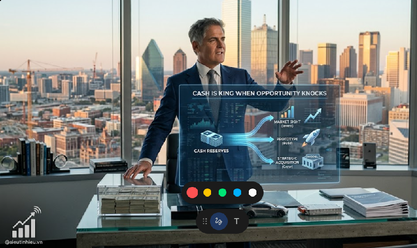 MARK CUBAN: TƯ DUY "TIỀN MẶT LÀ VUA" – VŨ KHÍ TỐI THƯỢNG KHI THỊ TRƯỜNG HOẢNG LOẠN